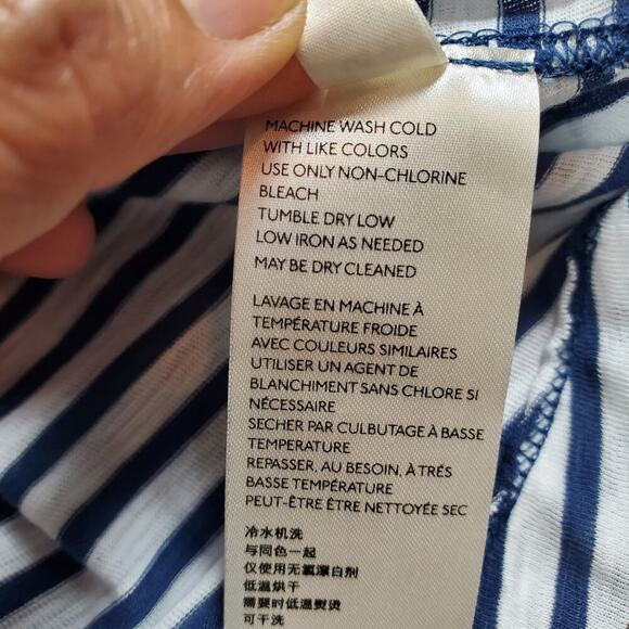 We The Free Striped Long Sleeve Top XS Flowy Relaxed Fit Free People Boho - Picture 7 of 8